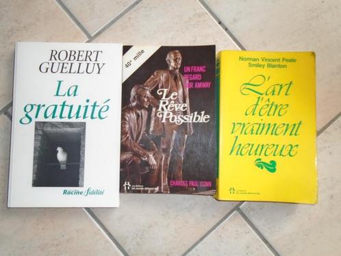 "LA GRATUITE"L'ART D'ËTRE VRAIMENT HEUREUX"LE REVE POSSIBLE", Antiquités & Art, Antiquités | Livres & Manuscrits, Enlèvement ou Envoi