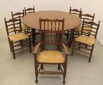 Table Gatelegg en chêne massif + 6 chaises + 1 bar anglais, Antiquités & Art, Enlèvement