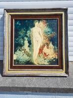 Huile sur panneau les racines du ciel signe Yves boel, Antiek en Kunst, Ophalen of Verzenden