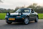 Mazda MX-5 uit 1996 | ERG LAGE KM | TOPSTAAT, Auto's, Mazda, Zwart, 4 cilinders, Cabriolet, 1600 cc