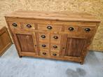 Mooie massief teakhouten dressoir 150cm, Huis en Inrichting, Kasten | Dressoirs, Ophalen, Gebruikt