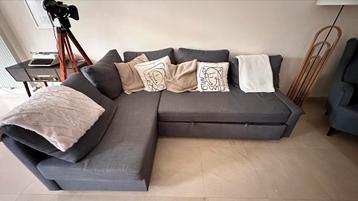 Canapé d’angle IKEA avec rangement et couchage beschikbaar voor biedingen