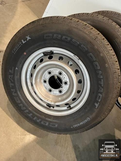 Set stalen velgen met banden Conti Cross contact 255/70R16 M, Auto-onderdelen, Banden en Velgen, Banden en Velgen, All Season