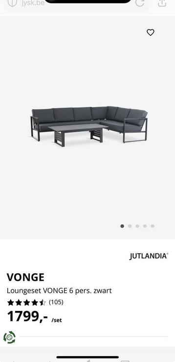 Nieuwe tuinmeubel / loungeset van Jysk beschikbaar voor biedingen