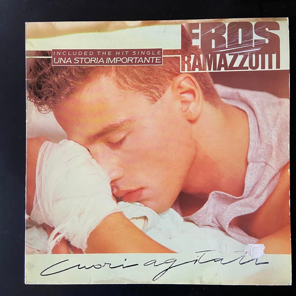 LP Eros Ramazzotti Cuori Agitati 1985  NM, Cd's en Dvd's, Vinyl | Pop, Ophalen of Verzenden, Zo goed als nieuw