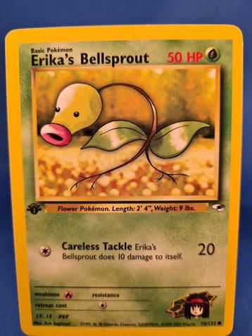Erika's Bellsprout 76/132 - Gym Heroes (1st edition) beschikbaar voor biedingen