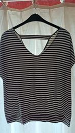 gestreept t shirt Paprika: M/L, Kleding | Dames, Grote Maten, Wit, Paprika, Gedragen, Shirt of Top