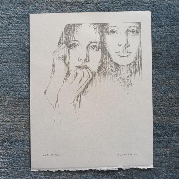 Paul De Cocker (1931-2020) - Lithografie handgesigneerd, Antiek en Kunst, Kunst | Litho's en Zeefdrukken, Ophalen of Verzenden