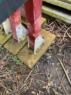 Voeten in alu en betonblok voor tuinbank, Ophalen of Verzenden, Zo goed als nieuw