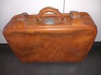Oude vintage valies - camel -> 5€, Gebruikt, Leer, Ophalen of Verzenden, 45 tot 55 cm
