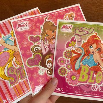 3 Winx Club stickers met glitters beschikbaar voor biedingen