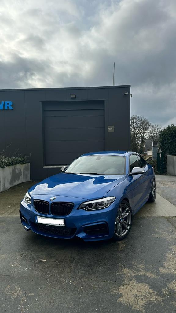 BMW M240i/ nieuwstaat/ manueel, Autos, BMW, Particulier, Série 2, Essence, Euro 6, Coupé, 2 portes, Boîte manuelle, Bleu, Noir