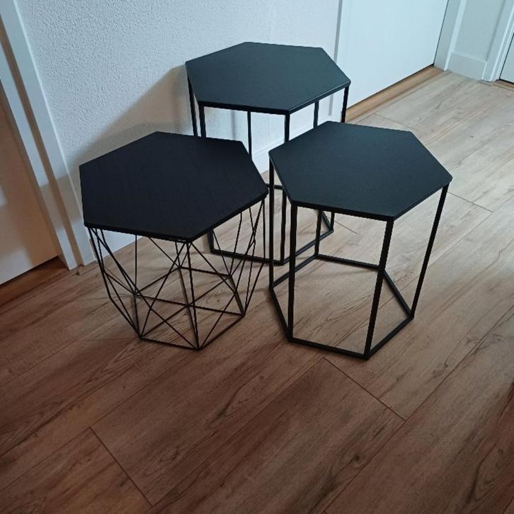 set van Hexagon salon of bijzettafels, Huis en Inrichting, Tafels | Bijzettafels, Ophalen