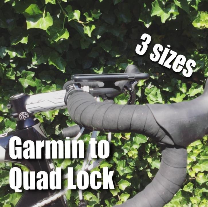 Garmin Edge or Wahoo Elemnt to Quadlock adapter - 3 sizes, Fietsen en Brommers, Fietsaccessoires | Fietscomputers, Nieuw, Verzenden