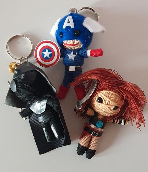 Porte clé vaudoo doll Pirate Captain America Dark Vador, Verzamelen, Sleutelhangers, Zo goed als nieuw, Ophalen of Verzenden