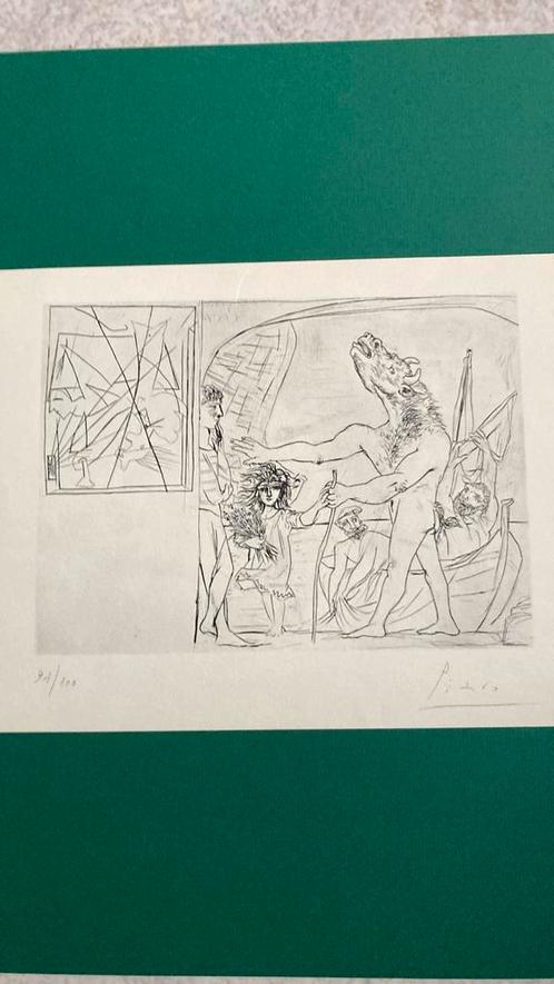 Picasso 300 euro, Antiek en Kunst, Kunst | Tekeningen en Fotografie, Ophalen of Verzenden