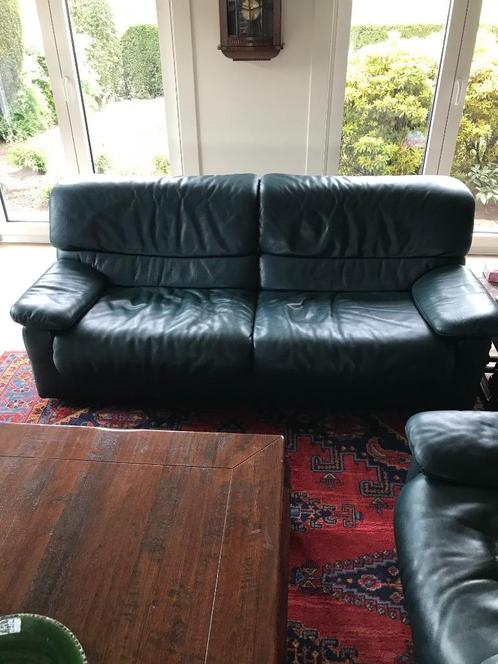 Lederen salon Jori, Huis en Inrichting, Zetels | Zetels, Gebruikt, 150 tot 200 cm, 75 tot 100 cm, Leer, Ophalen