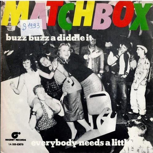 Vinyl, 7"   /   Matchbox   – Buzz Buzz A Diddle It, Cd's en Dvd's, Vinyl | Overige Vinyl, Overige formaten, Ophalen of Verzenden