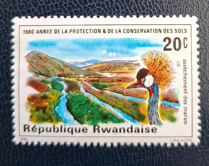 Postzegel Rwanda OBP 1020(*), Postzegels en Munten, Postzegels | Afrika, Ophalen of Verzenden