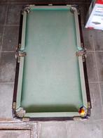 Antieke mini pooltafel, Sport en Fitness, Ophalen, Gebruikt, Pooltafel