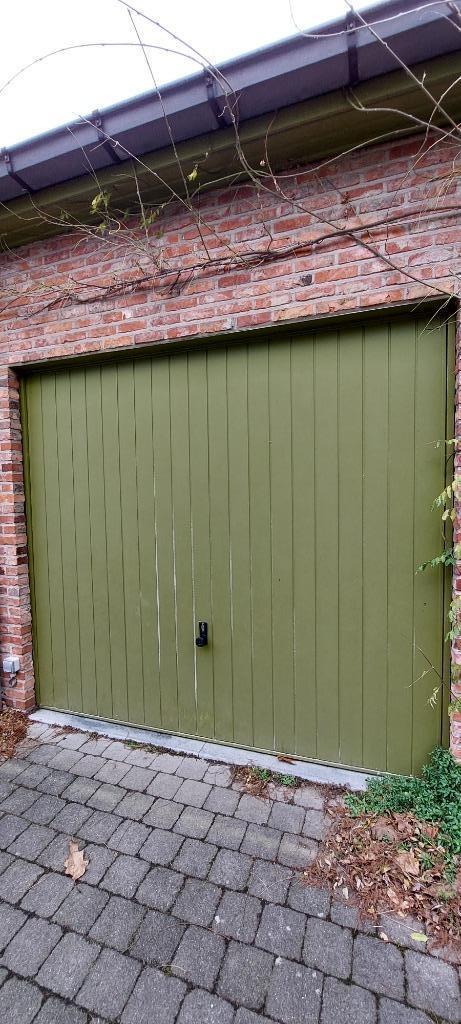 Porte de garage avec système mécanique, Bricolage & Construction, Fenêtres & Moustiquaires, Utilisé, Porte de garage, 200 à 215 cm