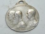 Met BELGISCHE MEDAILLE „DRIE GROTE REGNES” 1914-15, Postzegels en Munten, Munten | België, Verzenden, Verzilverd, Setje