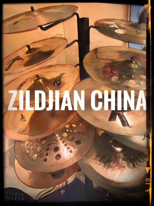 Zildjian CHINA Cymbals Used/Vintage 13”-20”, Musique & Instruments, Instruments | Pièces, Utilisé, Batterie ou Percussions, Enlèvement ou Envoi