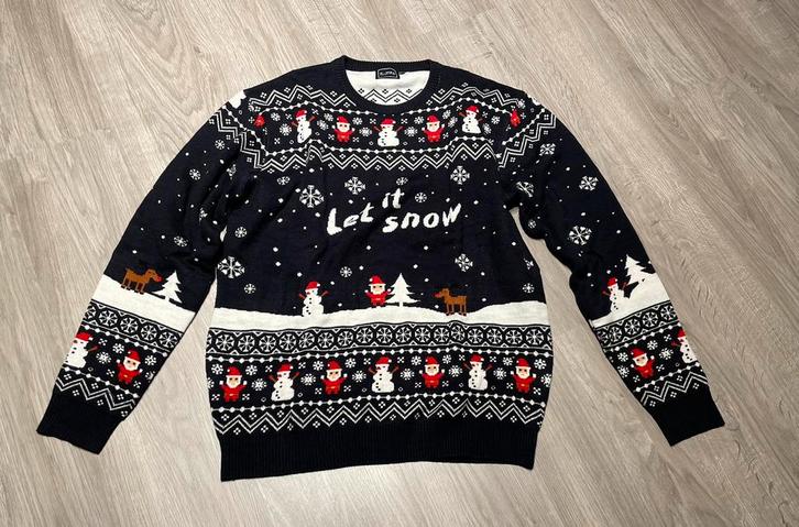 Kersttrui (XXL) Fashion House, Kleding | Heren, Truien en Vesten, Zo goed als nieuw, Overige maten, Zwart, Ophalen of Verzenden