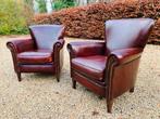 2 schaapleren club Fauteuils made in Belgium!, Enlèvement, Utilisé, Traditioneel