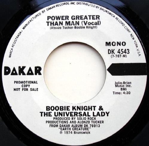 Soul 45: Boobie Knight & The Universal Lady – Power Greater, Cd's en Dvd's, Vinyl Singles, Gebruikt, Single, R&B en Soul, 7 inch