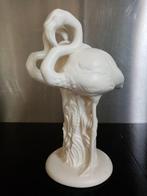 Paar wit aardewerk Art Deco flamingo's, Antiek en Kunst, Ophalen of Verzenden