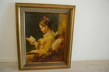 Peinture : Jeune fille lisant, la liseuse, Fragonard