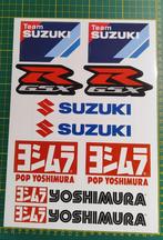 Stickerblad A4 10 stickers Team Suzuki GSX-R Yoshimura, Collections, Enlèvement ou Envoi
