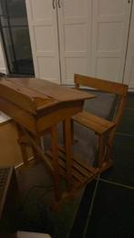 Antiek houten kinderbureautje, Ophalen, Gebruikt, Tafel(s) en Stoel(en)