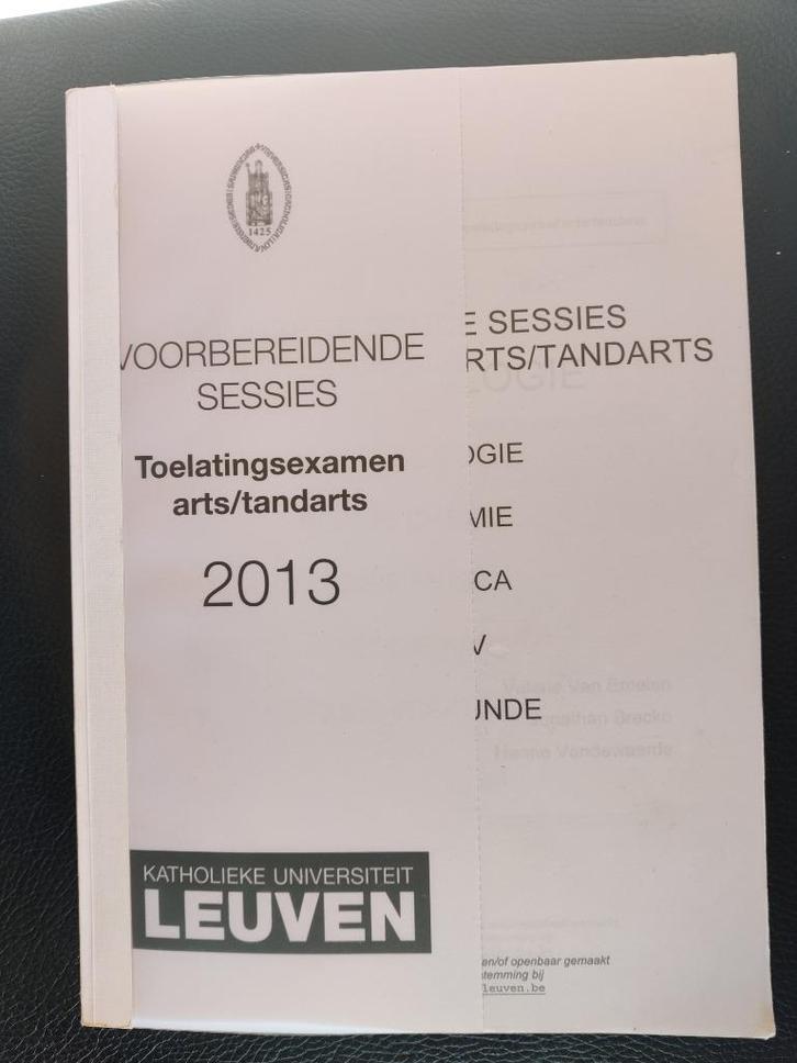 Toelatingsexamen arts/tandarts, Boeken, Studieboeken en Cursussen, Ophalen of Verzenden