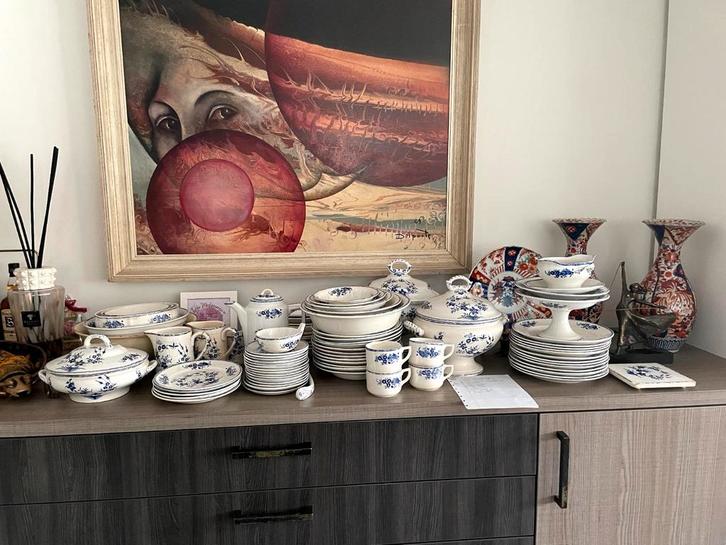 Grand Bouquet Villeroy & Boch 82- delig, Antiek en Kunst, Antiek | Servies los, Ophalen