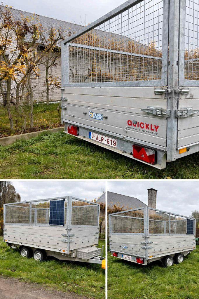 Saris kipper/elektrische aanhangwagen | 356 x 184cm | 3,5ton, Autos : Divers, Remorques, Utilisé, Enlèvement