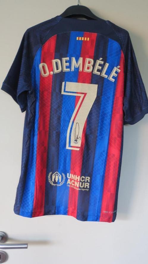 Barcelona signed shirt Dembélé (met echtheidscertificaat), Verzamelen, Sportartikelen en Voetbal, Nieuw, Shirt, Verzenden