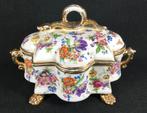 Boch Keralux fleur de saxe vintage bonbonniere middenstuk, Ophalen of Verzenden
