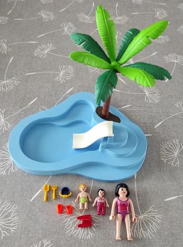 playmobil zwembadje met boom, Ophalen of Verzenden, Gebruikt