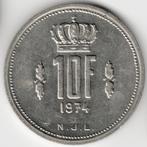 Luxemburg : 10 Francs 1974 (2)  KM#57  Ref 12384, Postzegels en Munten, Munten | Europa | Niet-Euromunten, Ophalen of Verzenden