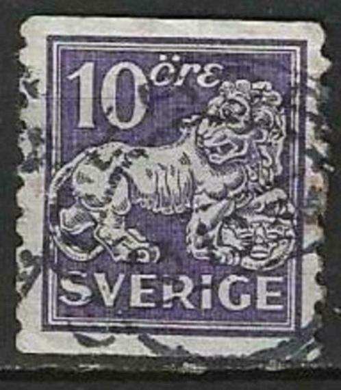 Zweden 1923/1926 - Yvert 163b - Leeuw - Gestempeld (ST), Timbres & Monnaies, Timbres | Europe | Scandinavie, Affranchi, Suède