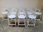 Kartell Masters barkruk Wit Zit 65 Cm (REPLICA) Nieuw 8 st, Kunststof, 5 krukken of meer, Met voetsteun, 60 tot 90 cm