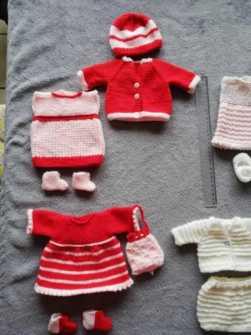 2 Poppensets in roze/ rood met tasje...nieuw, Kinderen en Baby's, Speelgoed | Poppen, Nieuw, Babypop, Ophalen of Verzenden
