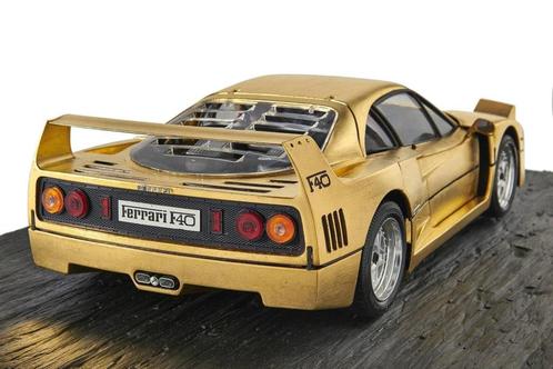 Ferrari 55cm plaqué OR 24k GOLD expertise Artcurial, Hobby en Vrije tijd, Modelbouw | Auto's en Voertuigen, Zo goed als nieuw