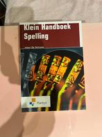 Klein handboek spelling - Johan De Schryver, Boeken, Ophalen of Verzenden, Johan De Schryver, Zo goed als nieuw, Hogeschool