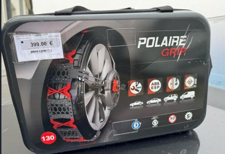 Chaînes Neige POLAIRE GRIP 130 – Très bon état, Autos : Divers, Chaînes, Enlèvement ou Envoi