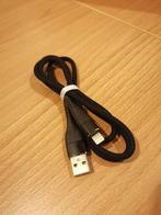 Extra sterke Iphone lightning kabel zwart 1 m, Telecommunicatie, Ophalen of Verzenden, Nieuw, Apple iPhone