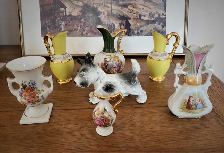 Set van 6 antiek Limoges-porselein, Antiek en Kunst, Antiek | Porselein, Verzenden