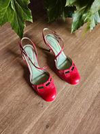 rode retro zomerschoentjes Dick Boons, Rouge, Enlèvement ou Envoi, Comme neuf, Dick Boons